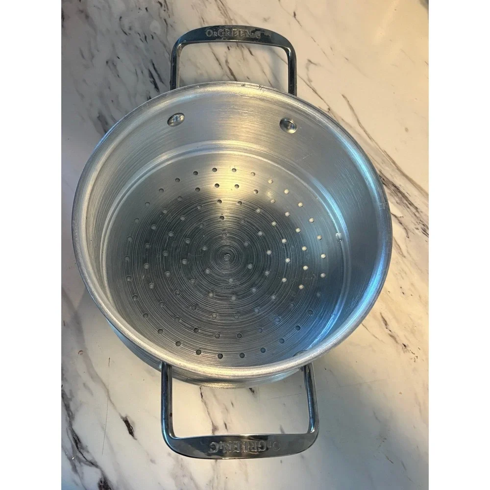 Orgreenic Aluminum Steamer Insert Basket Replacement Cookware Part 8.5
